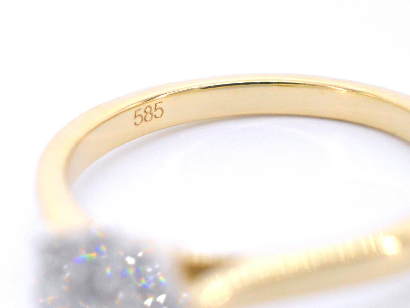 Women's Gold Entourage Ring with Diamonds For Sale