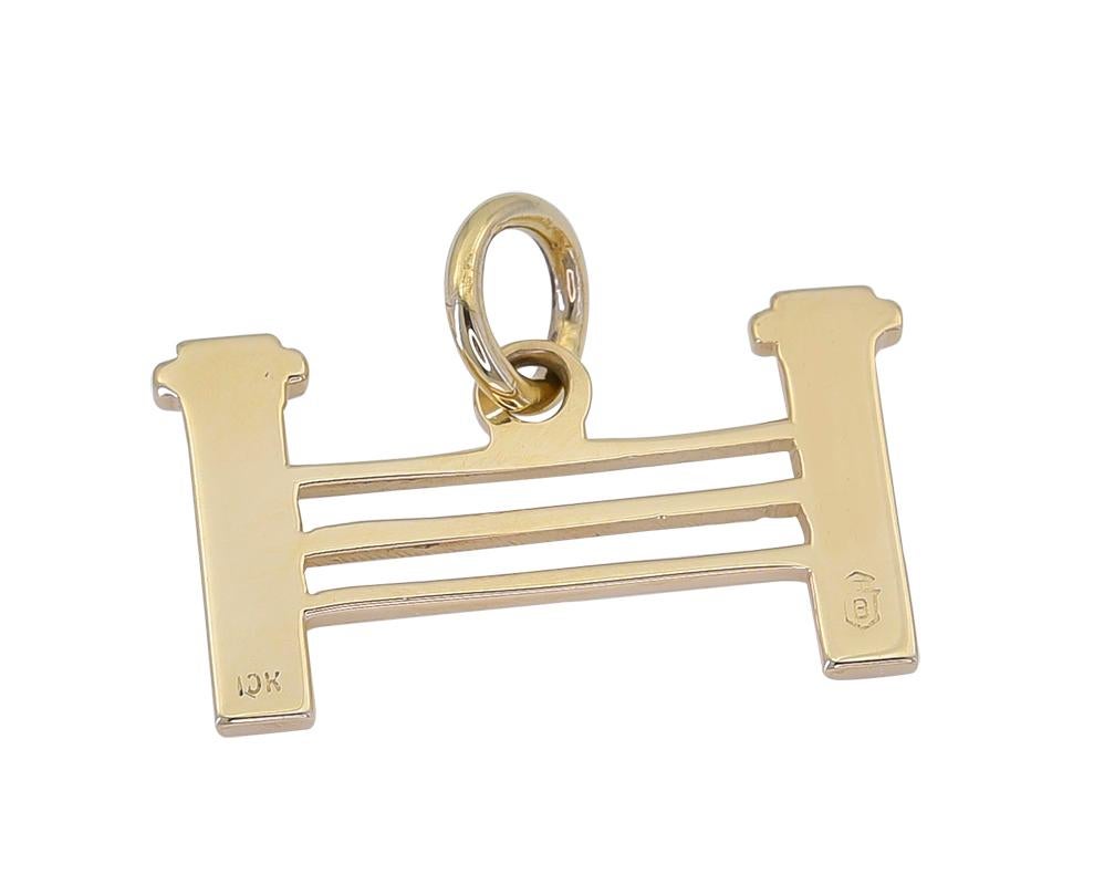 Gold Equestrian Fence Charme aus Gold im Zustand „Hervorragend“ im Angebot in New York, NY