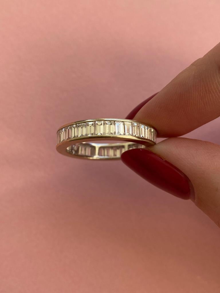 Gold Eternity Ring with Diamonds In Good Condition In Amsterdam, NL