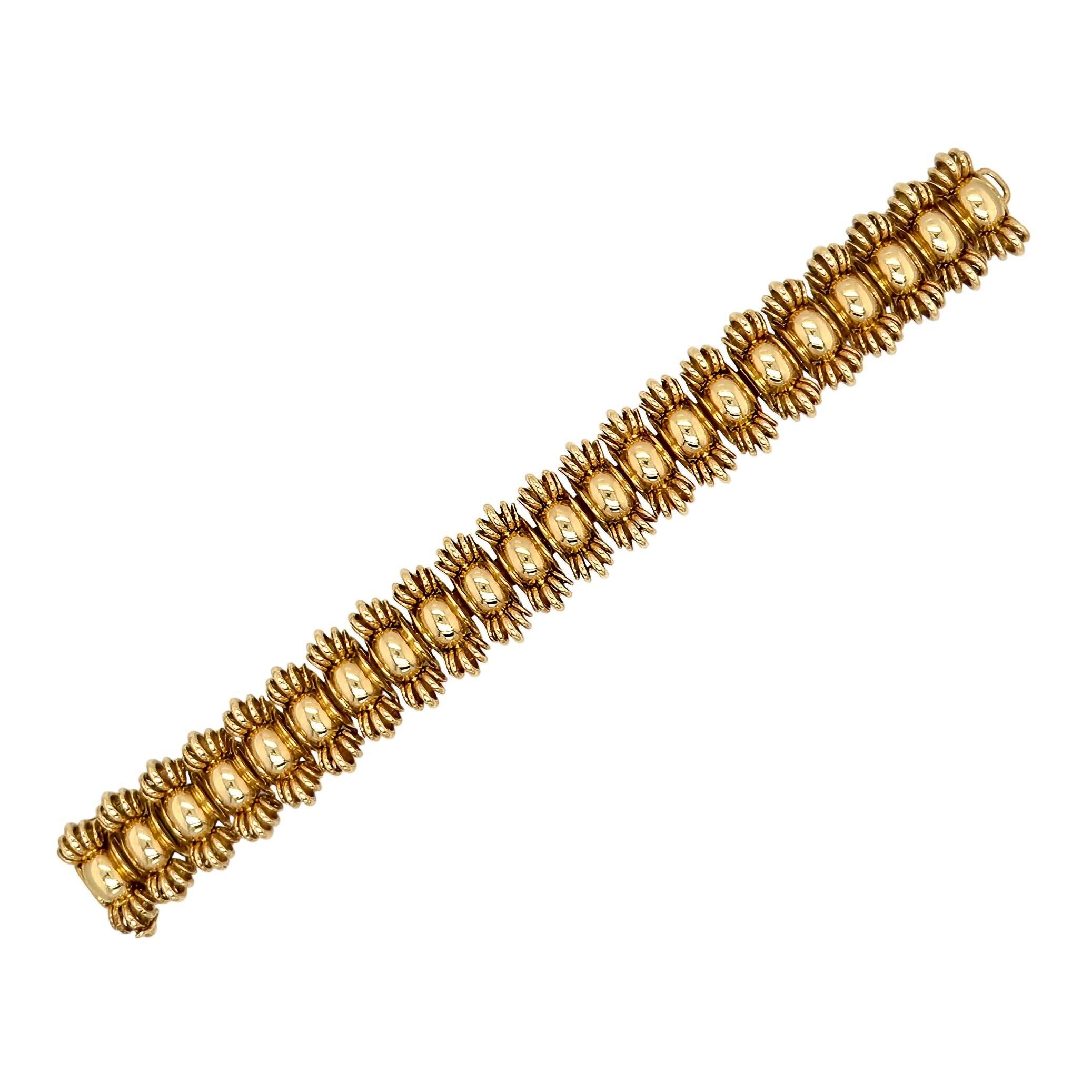 Bracciale d'oro A Link In condizioni buone in vendita a New York, NY