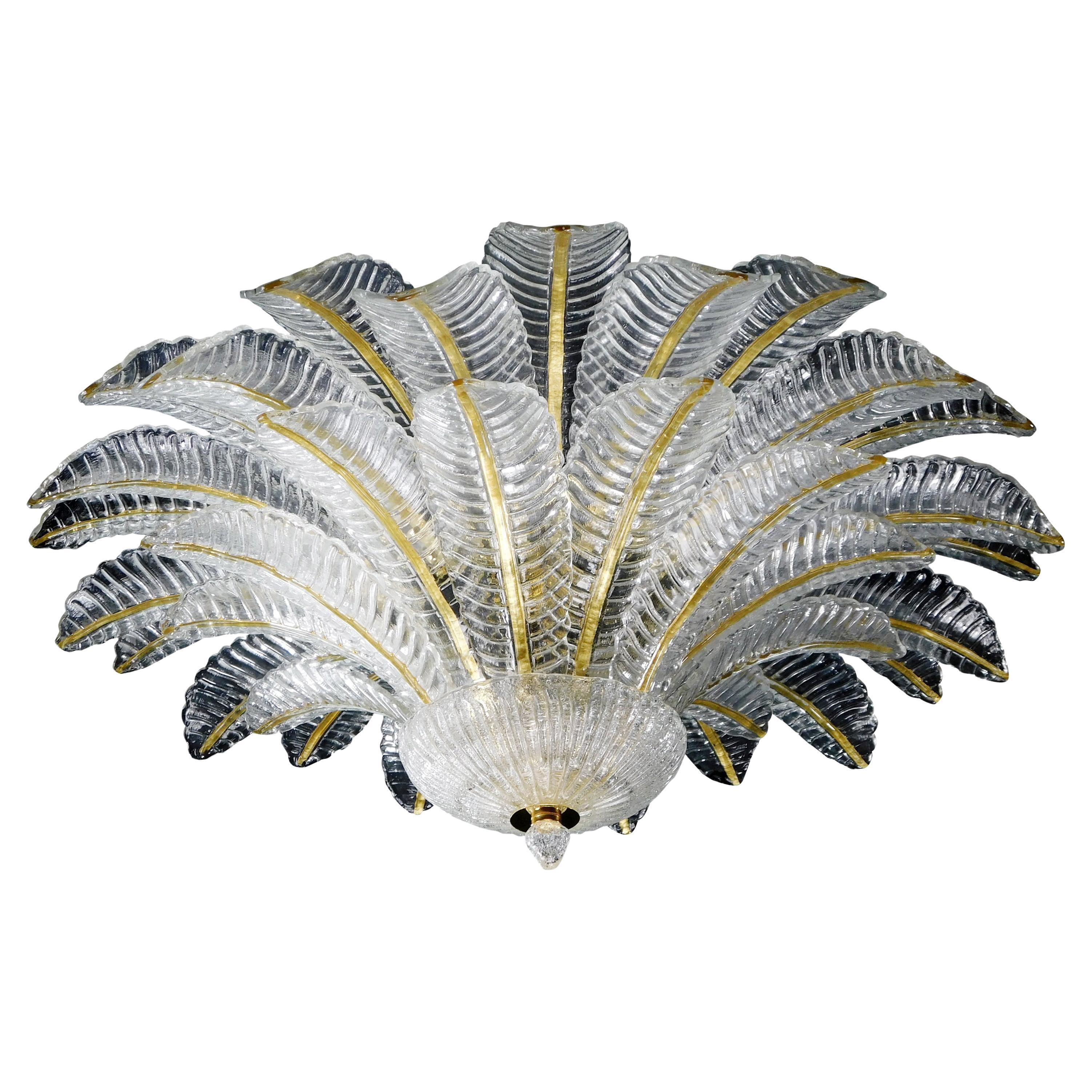 Gold Felci Flush Mount by Fabio Ltd For Sale