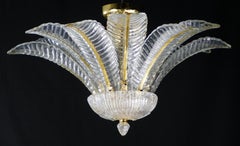 Gold Fern Flushmount by Fabio Ltd