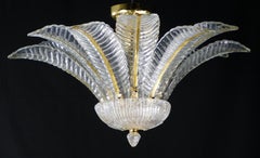Gold Fern Flushmount by Fabio Ltd