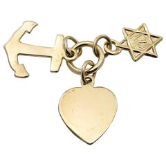 Gold FHC with Star of David Charm