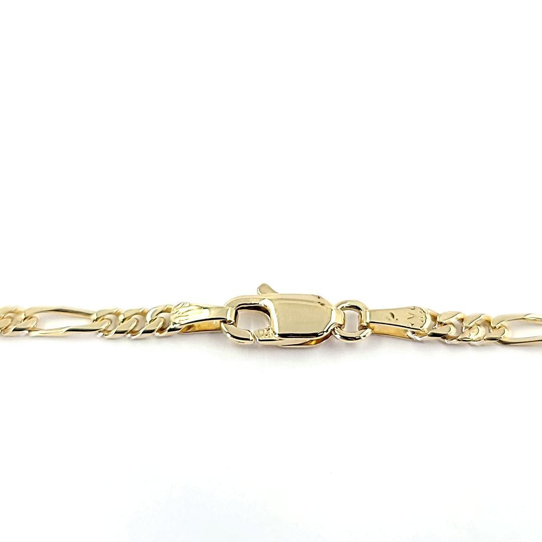 Women's or Men's Gold Figaro Chain For Sale