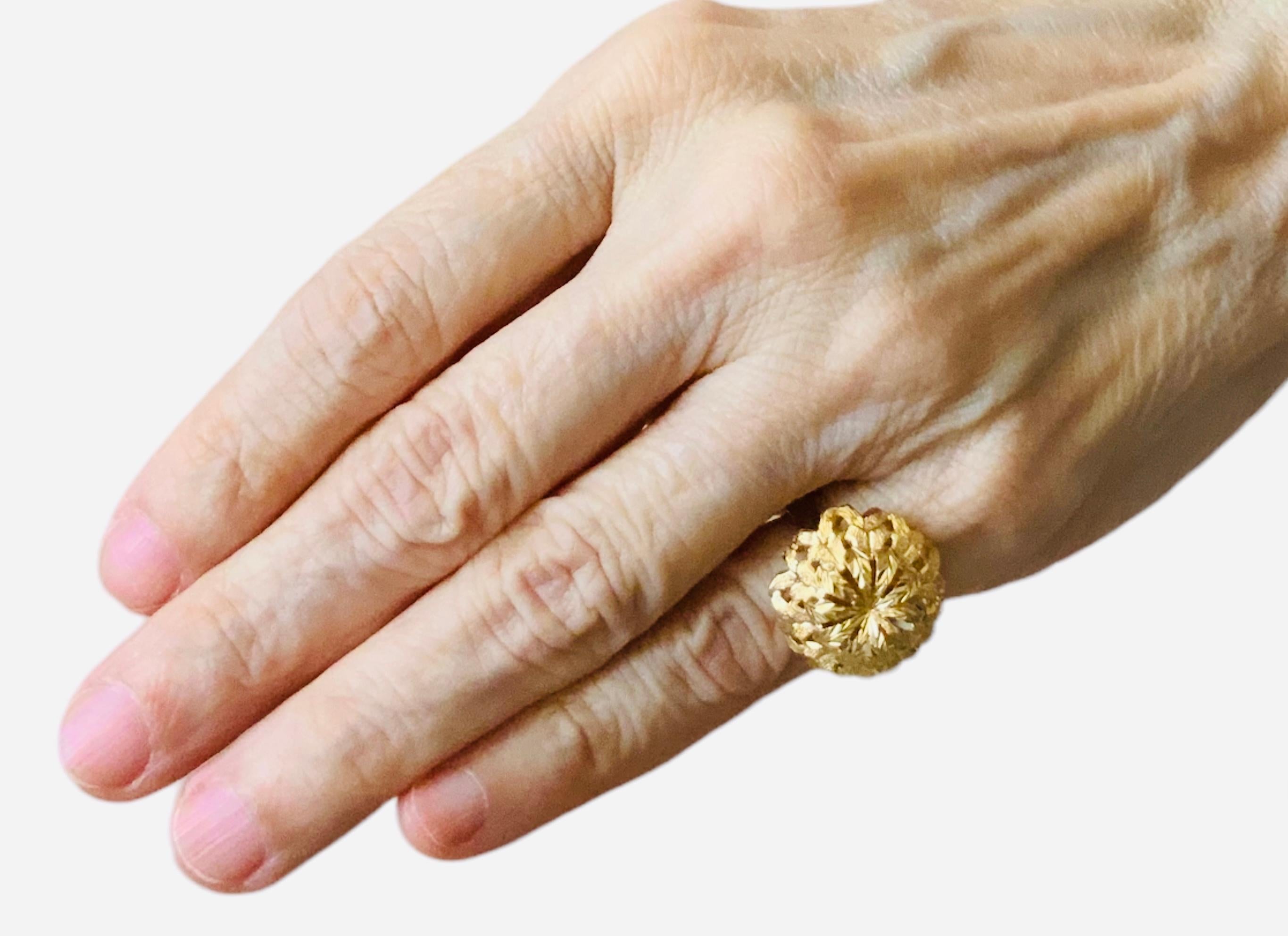 Anello in filigrana d'oro 18Kt in vendita 5