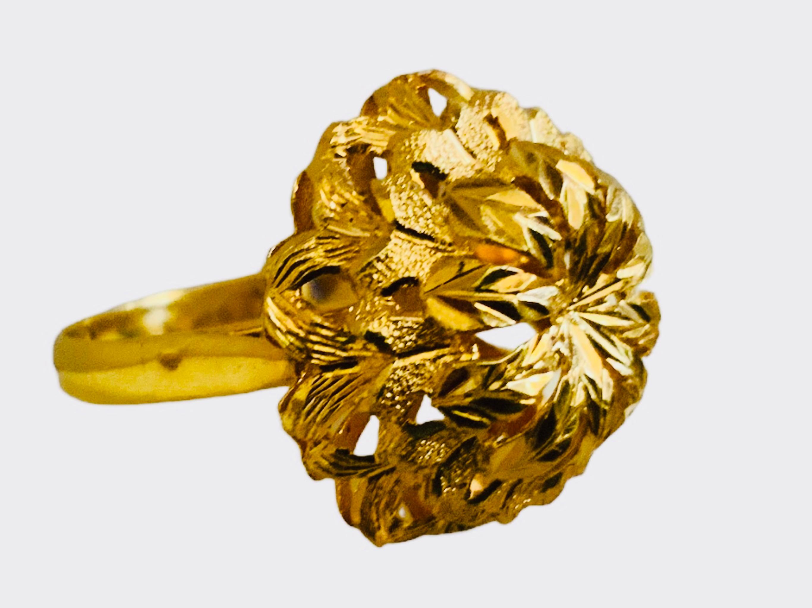 Anello in filigrana d'oro 18Kt In condizioni buone in vendita a Guaynabo, PR