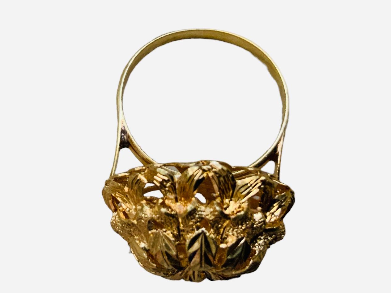 Anello in filigrana d'oro 18Kt in vendita 4