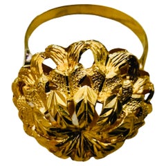 Vintage Gold Filigree Ring
