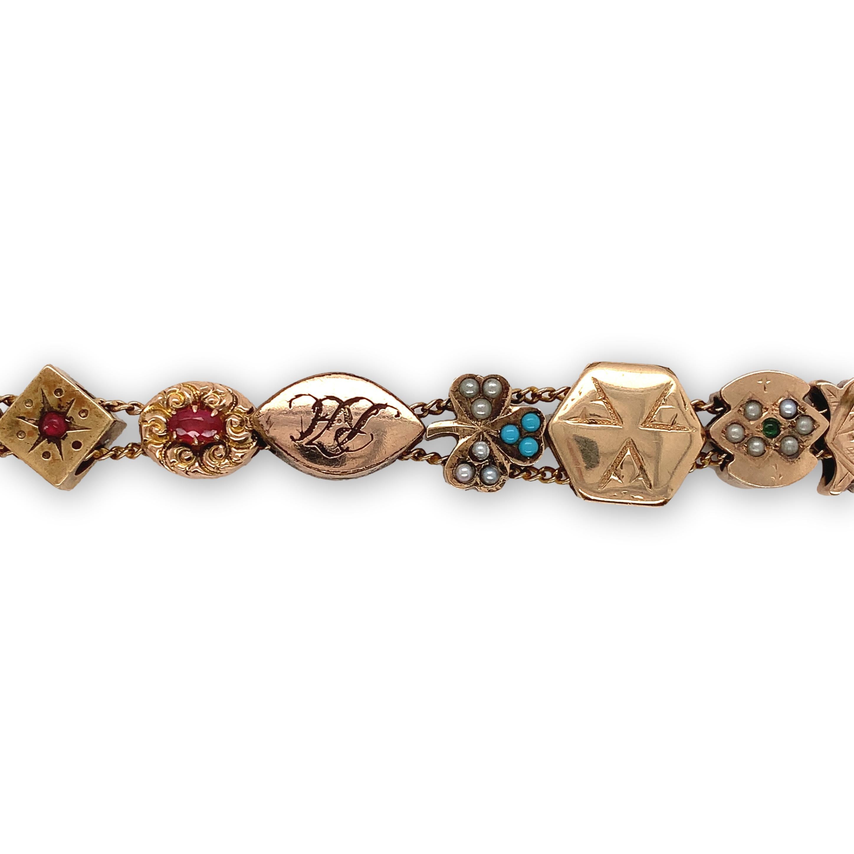 armband mit goldplättchen