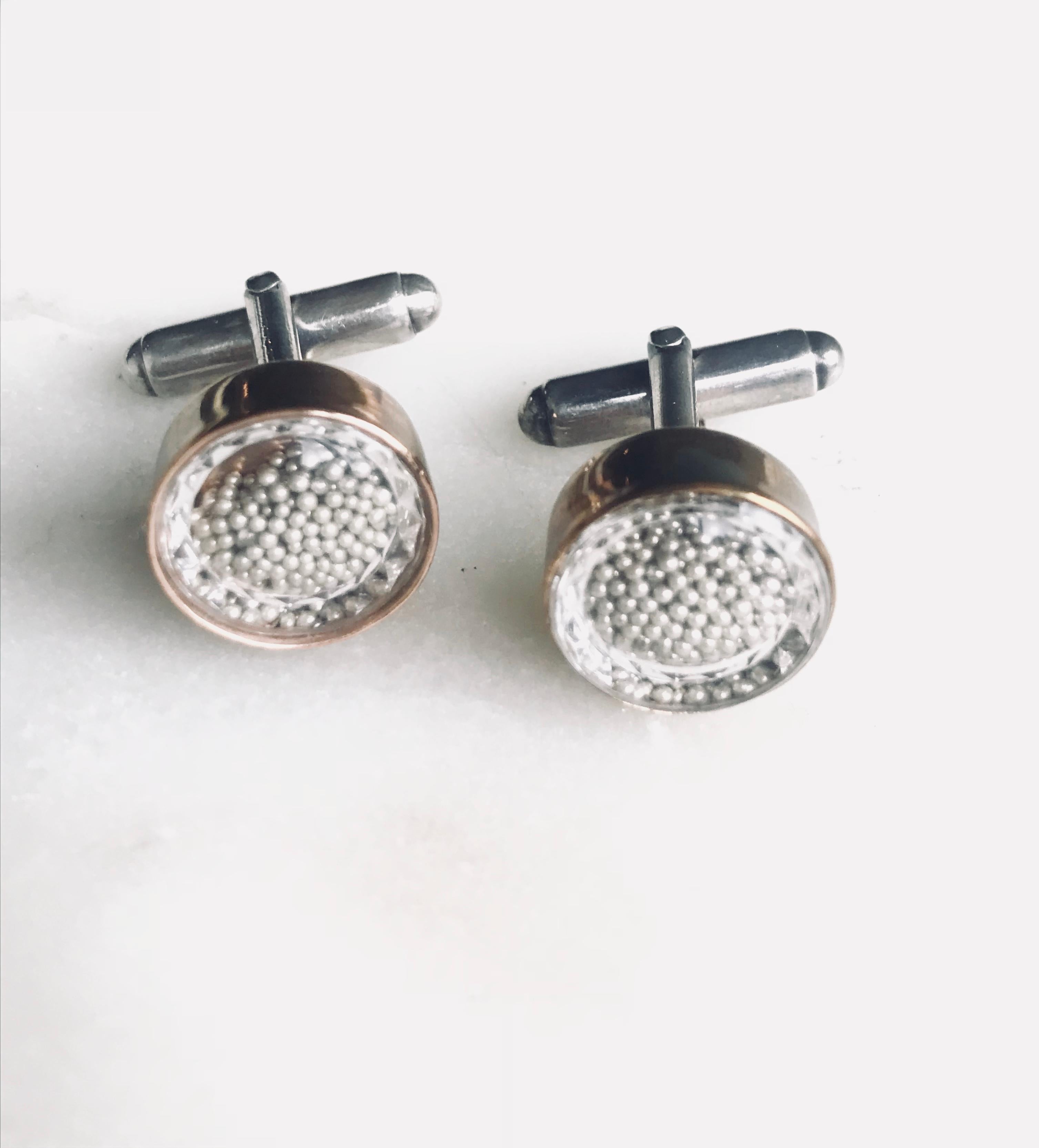 Gold filled and Sterling Silver Cufflinks In New Condition For Sale In Marlton, NJ