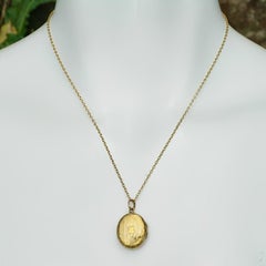 Gold Filled Chain and Opening Locket Necklace circa 1920s