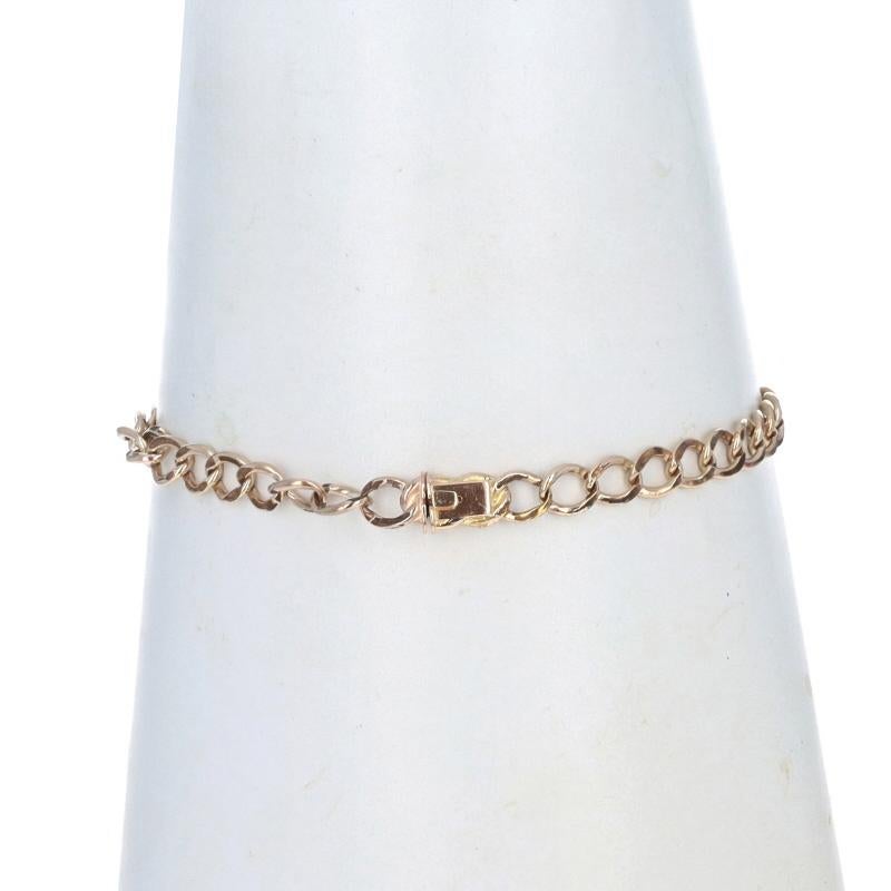 Women's Gold Filled Diamond Victorian Love Knot Bracelet 7 3/4