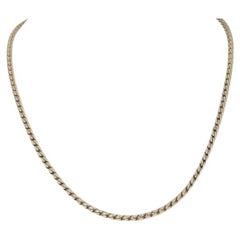 Gold Filled Fancy Curb Chain Necklace 17"