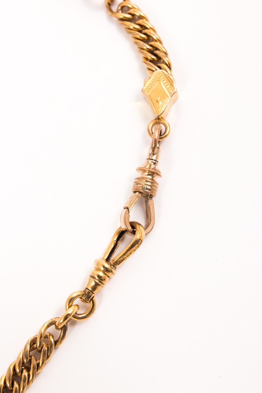 Gold Filled Figural Watch Chain Necklace 1