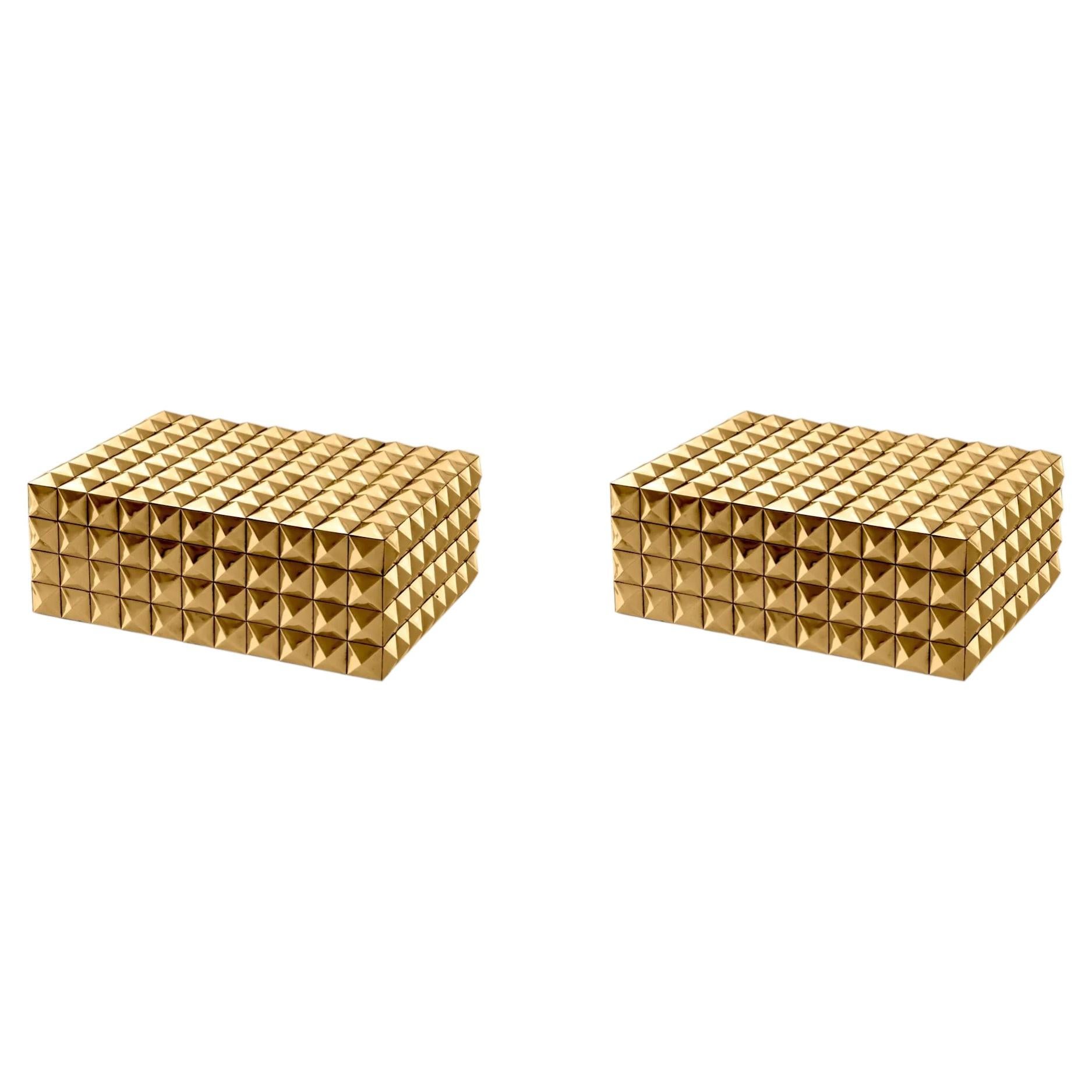 Gold Finish Decorative Box with Designer Style