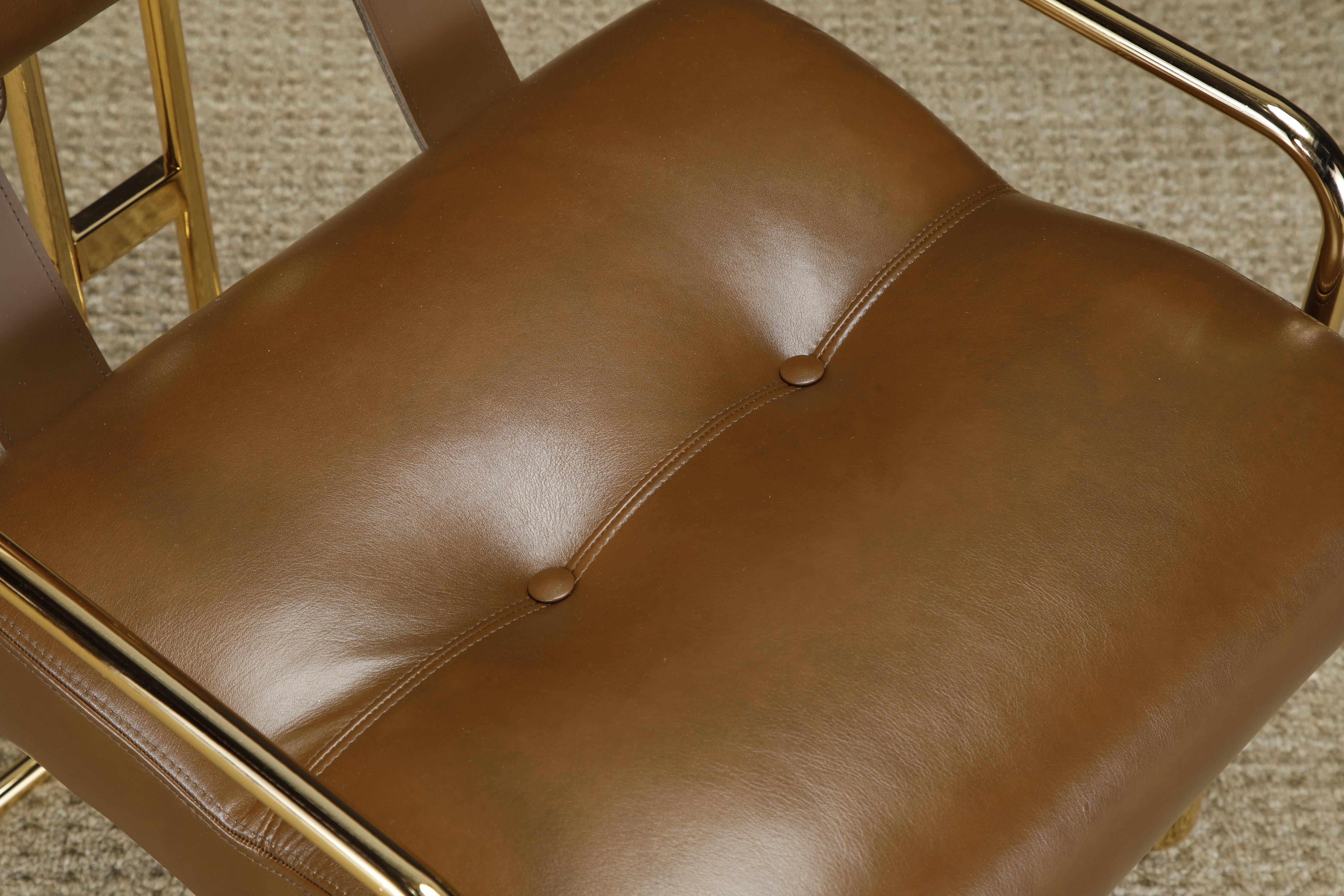Gold Finish Special Edition 'Tucroma' Chair by Guido Faleschini for Mariani, New For Sale 5