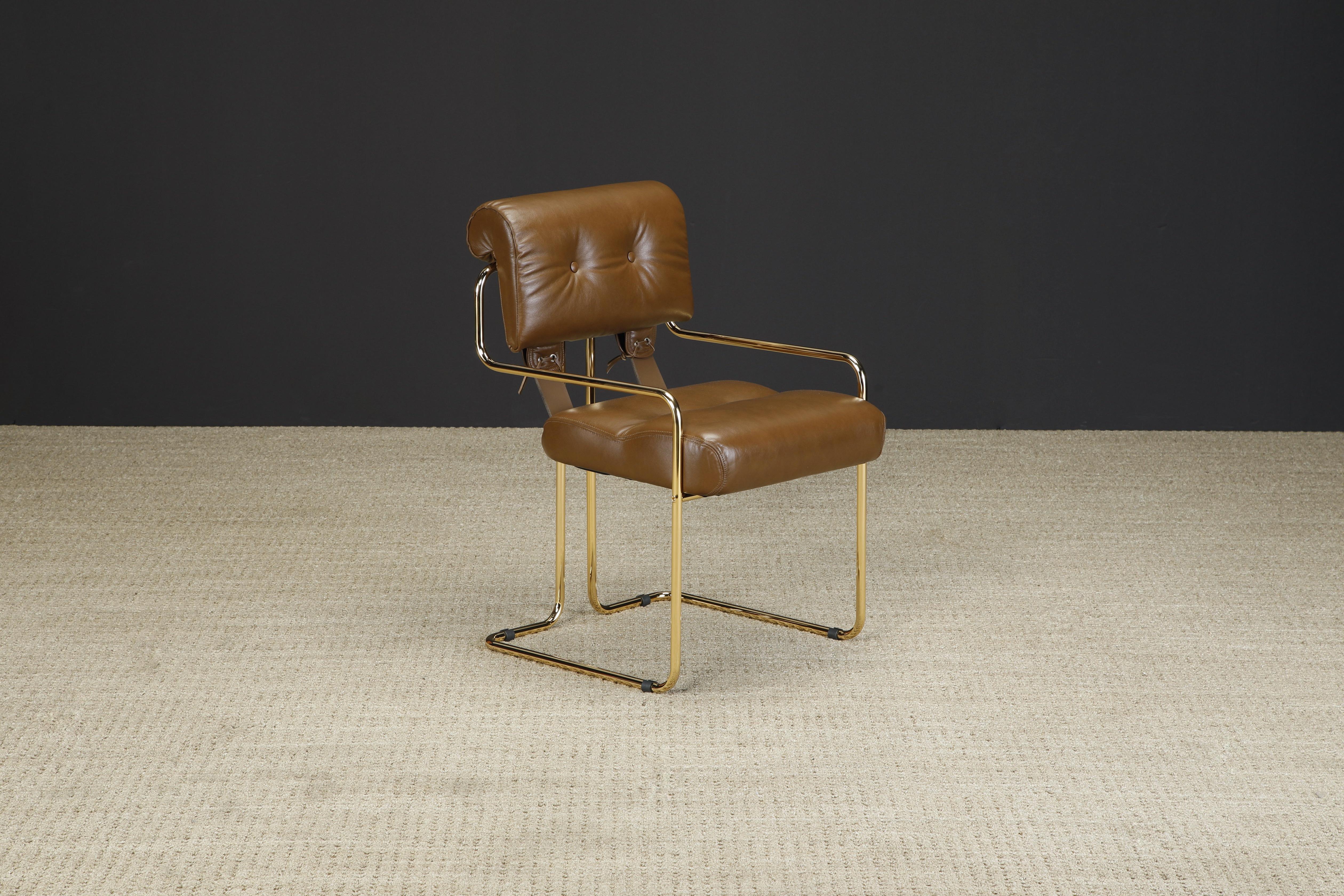 Italian Gold Finish Special Edition 'Tucroma' Chair by Guido Faleschini for Mariani, New For Sale