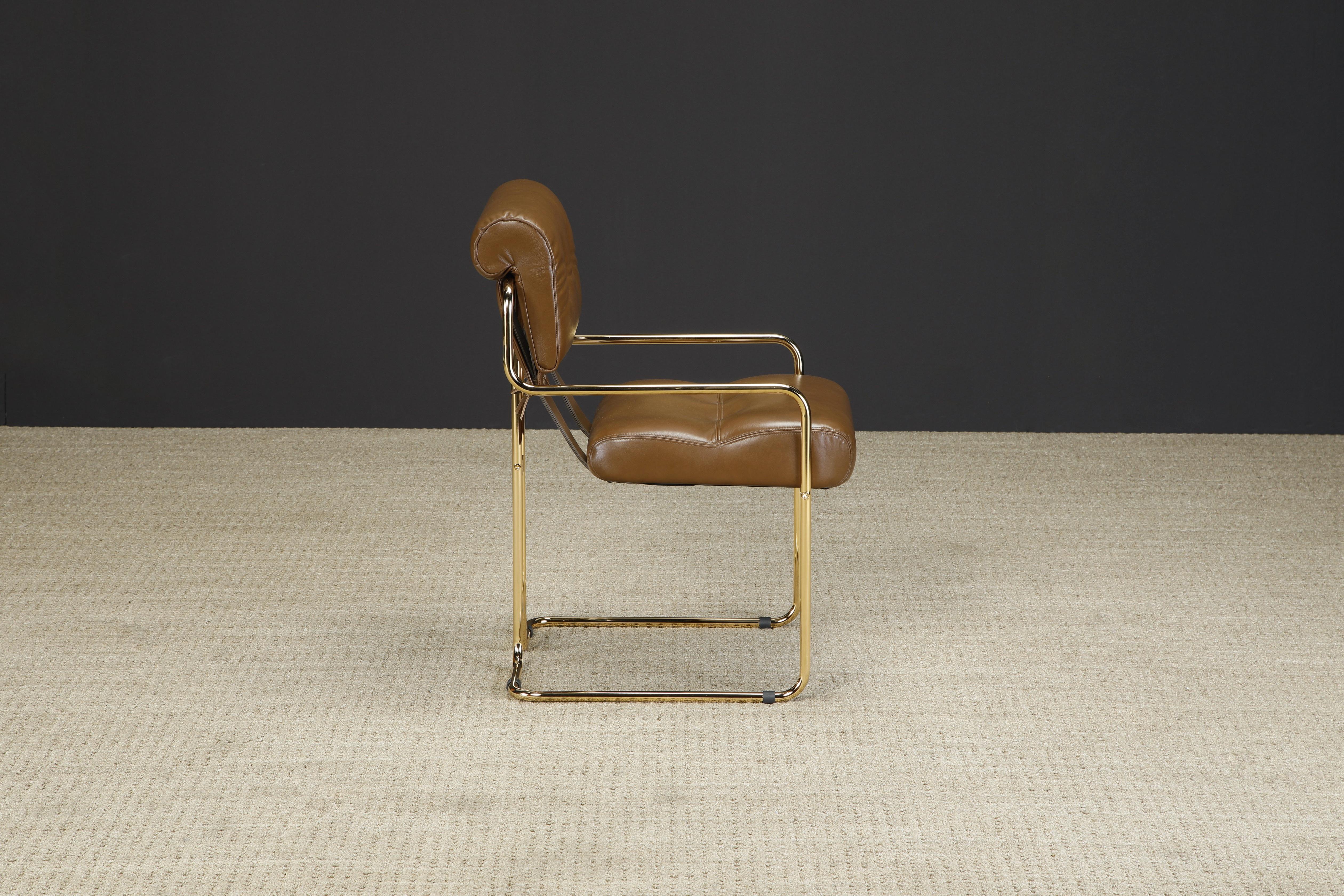 Gold Finish Special Edition 'Tucroma' Chair by Guido Faleschini for Mariani, New In New Condition For Sale In Los Angeles, CA