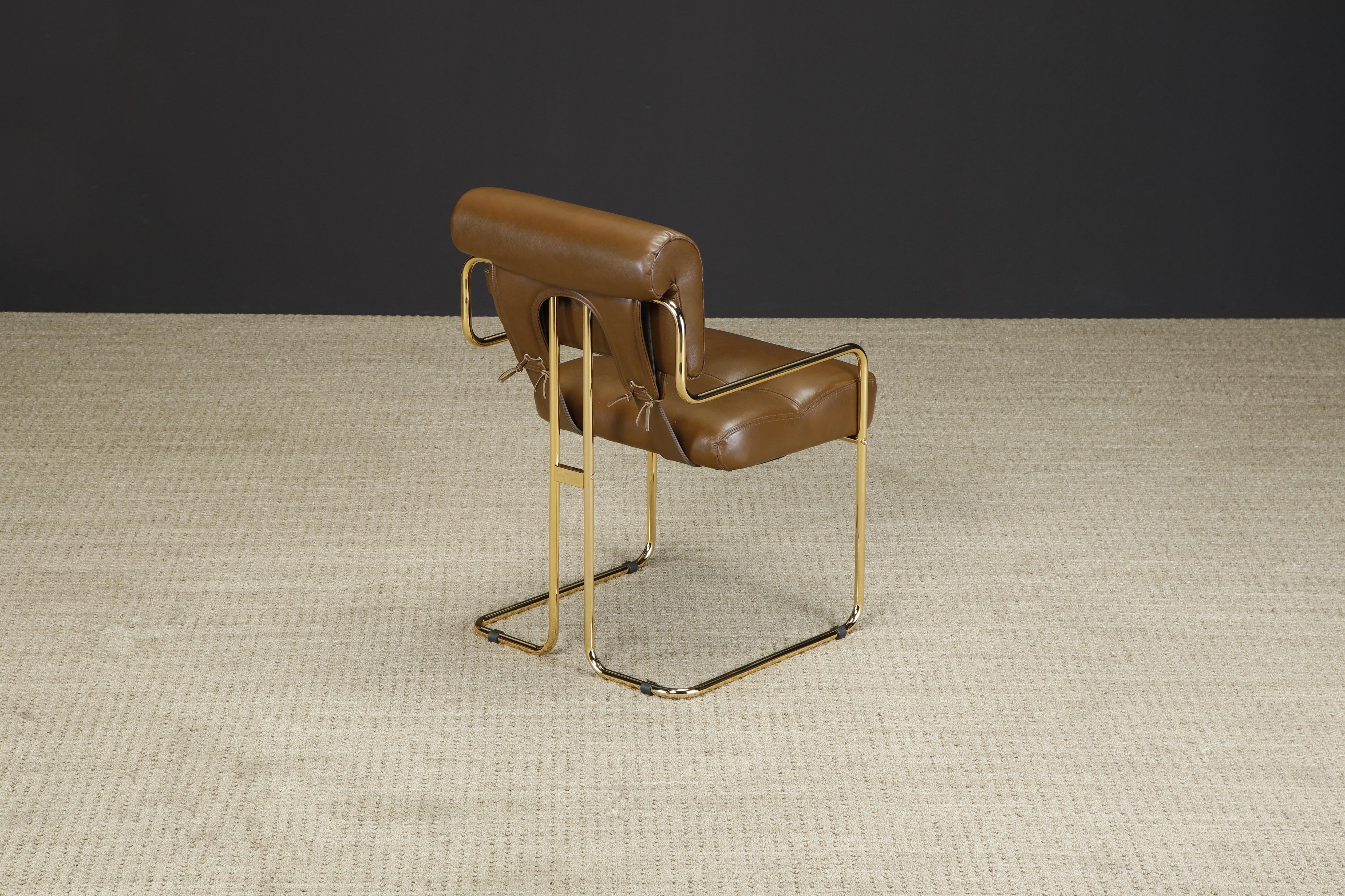 Steel Gold Finish Special Edition 'Tucroma' Chair by Guido Faleschini for Mariani, New For Sale