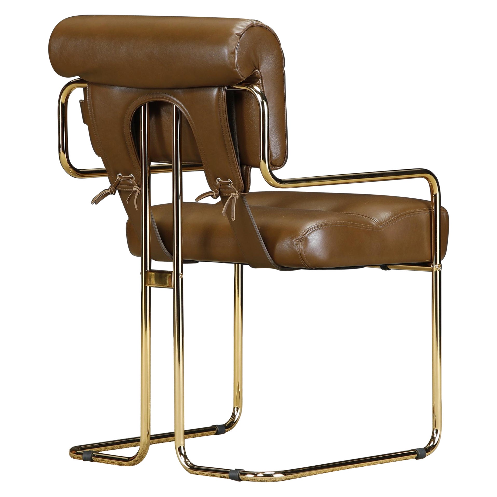 Gold Finish Special Edition 'Tucroma' Chair by Guido Faleschini for Mariani, New For Sale