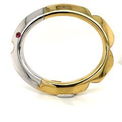 Gold Fish Bangle Bracelet