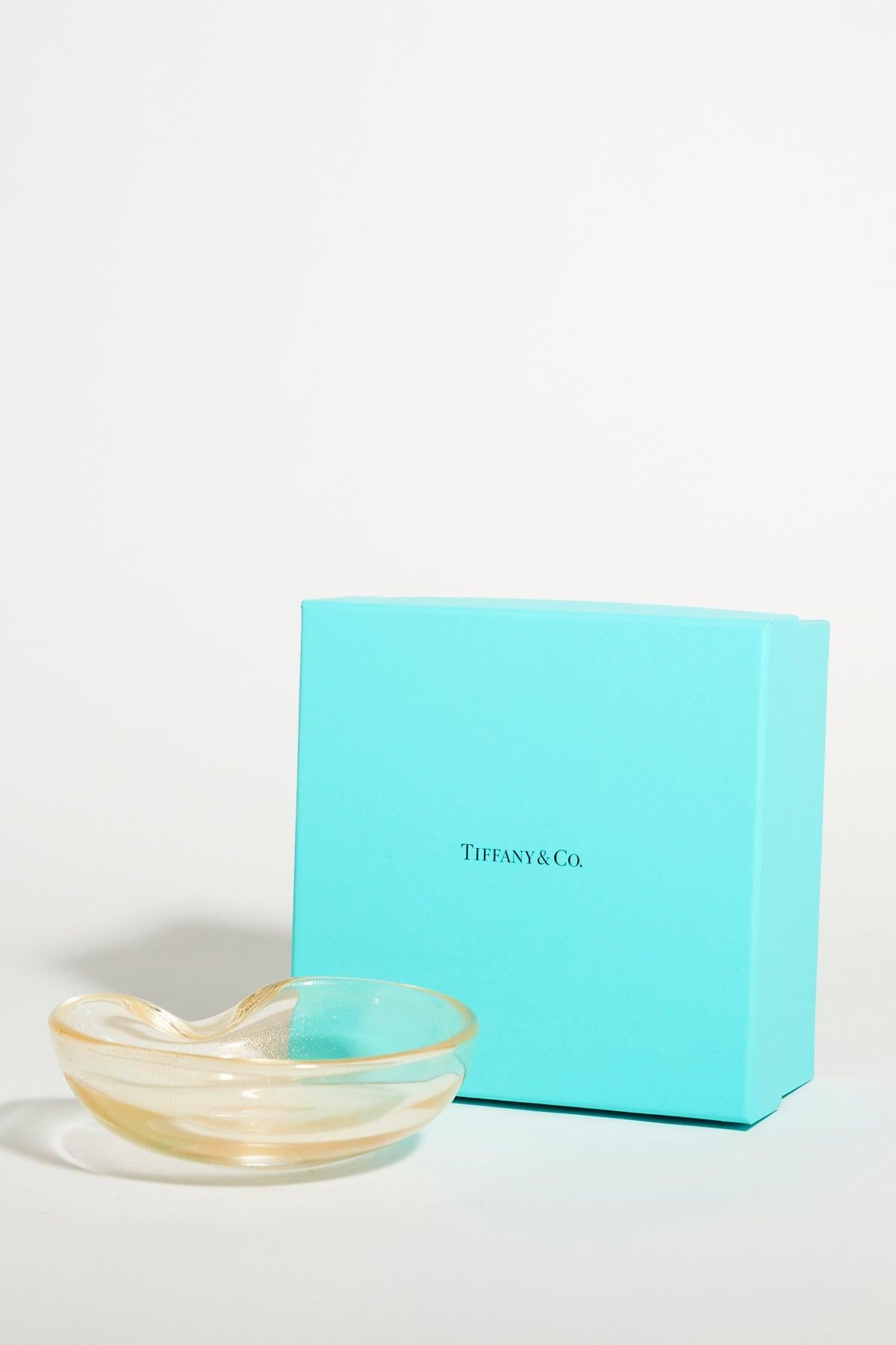 Glass Gold Flecked Elsa Peretti for Tiffany and Co Catchall