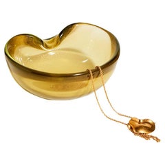 Retro Gold Flecked Pale Olive Green Catchall