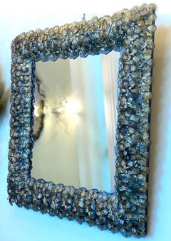 Gold Flower Delicious Murano Glass Mirror