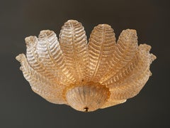 Gold Flower Murano Glass Chandelier