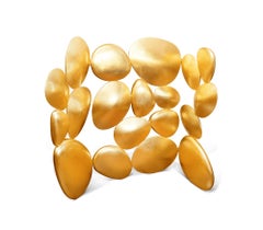 Gold Folding Screen - Hand Molded Fiberglass & Gold Leaf Wood - Boca do Lobo