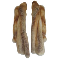 Vintage gold fox fur coat
