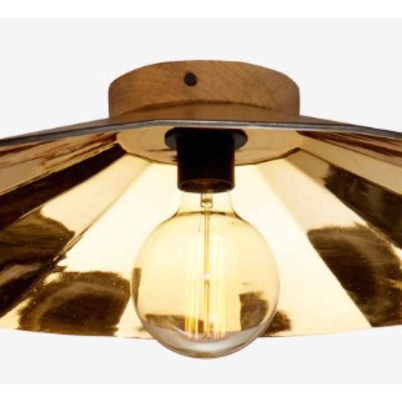 French Gold Fractale Pendant Light, Large by Radar For Sale