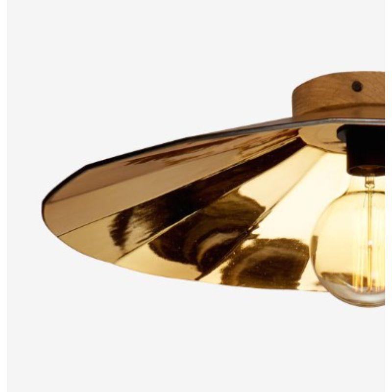 XXIe siècle et contemporain Grande lampe à suspension Fractale en or, par Radar en vente