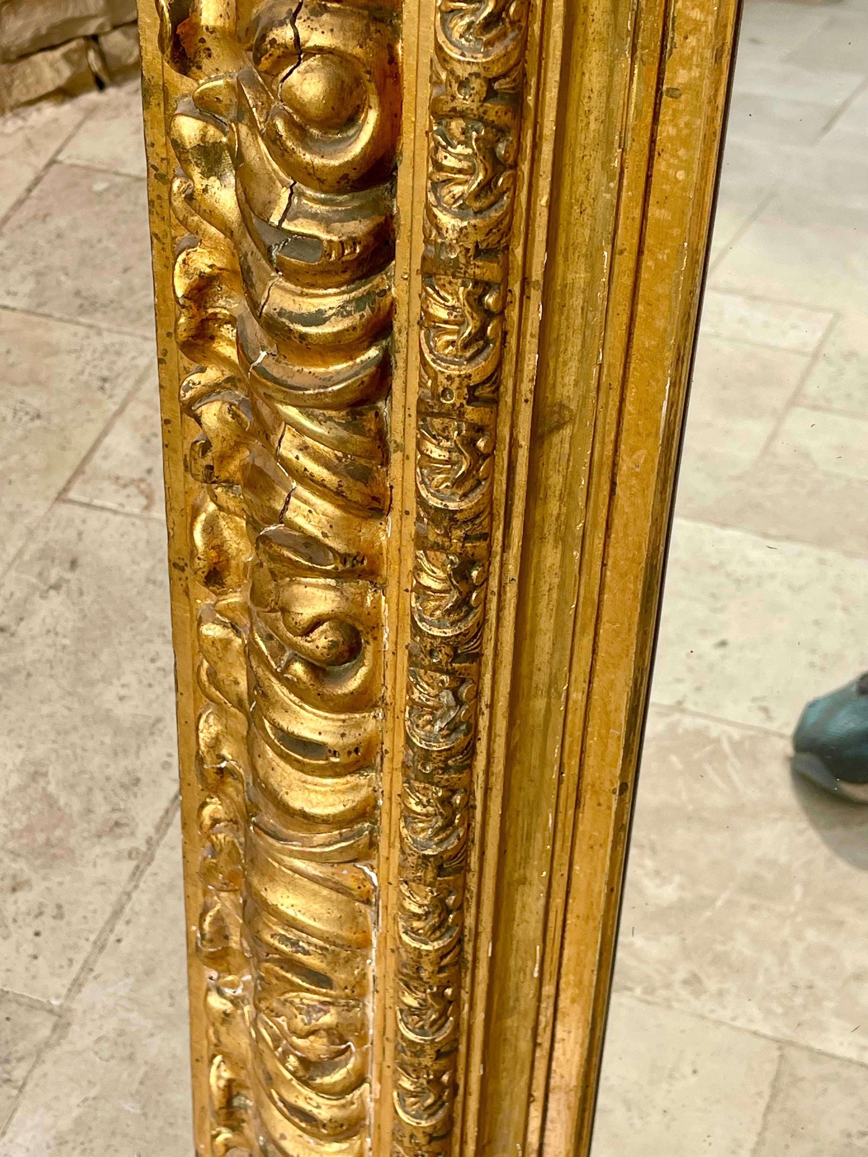 Cadre en or / Miroir en or Bon état - En vente à Beaune, FR