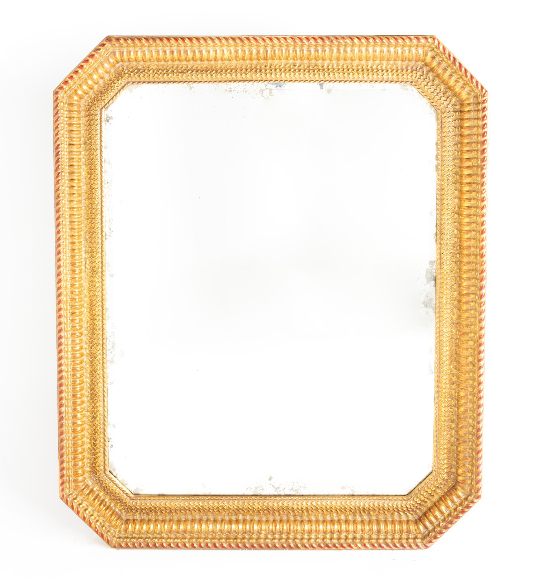 American Gold Framed Antique Mirror