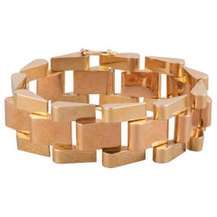 Gold French Tank Bracelet