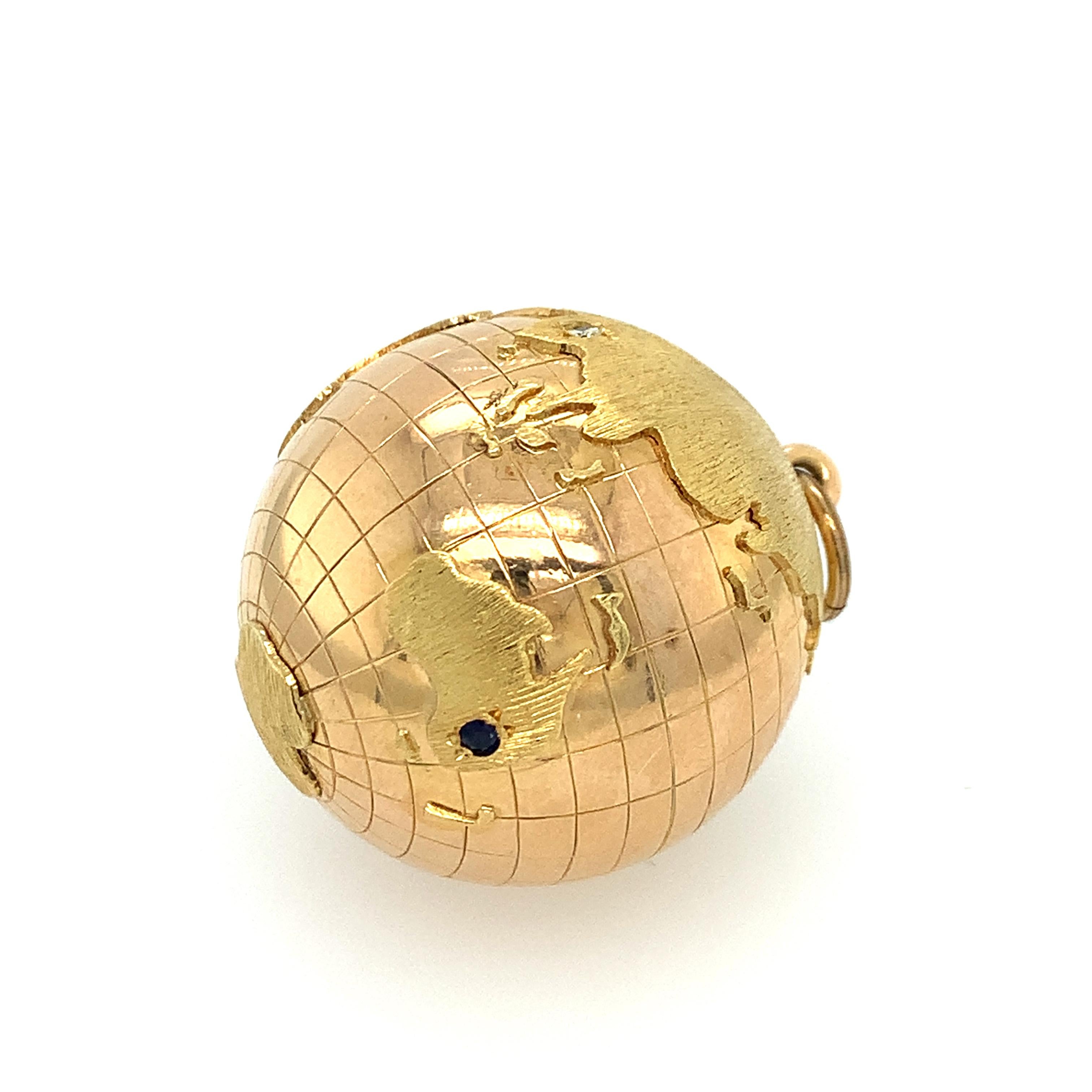 gold globe charms