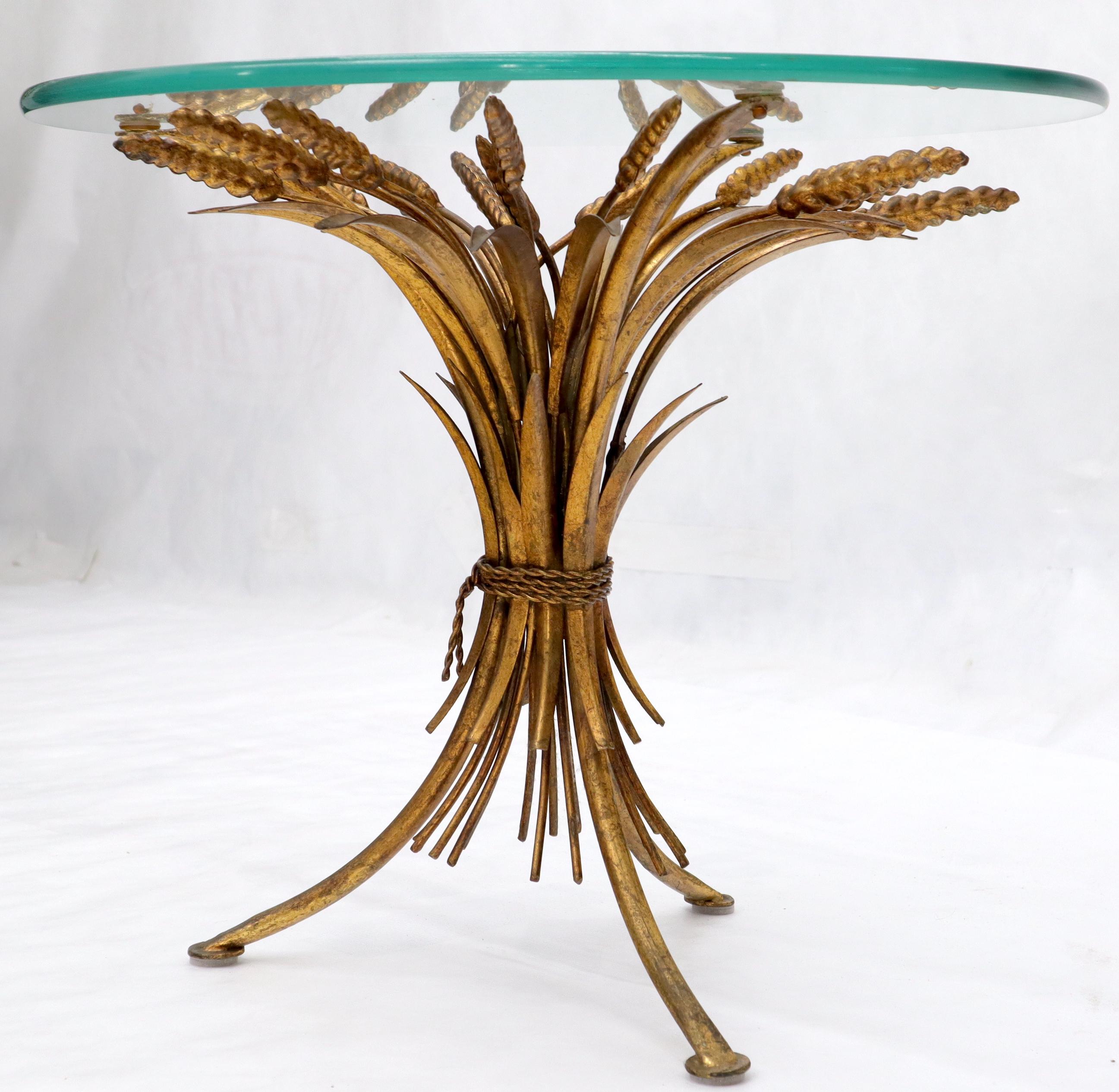 wheatsheaf table with glass top