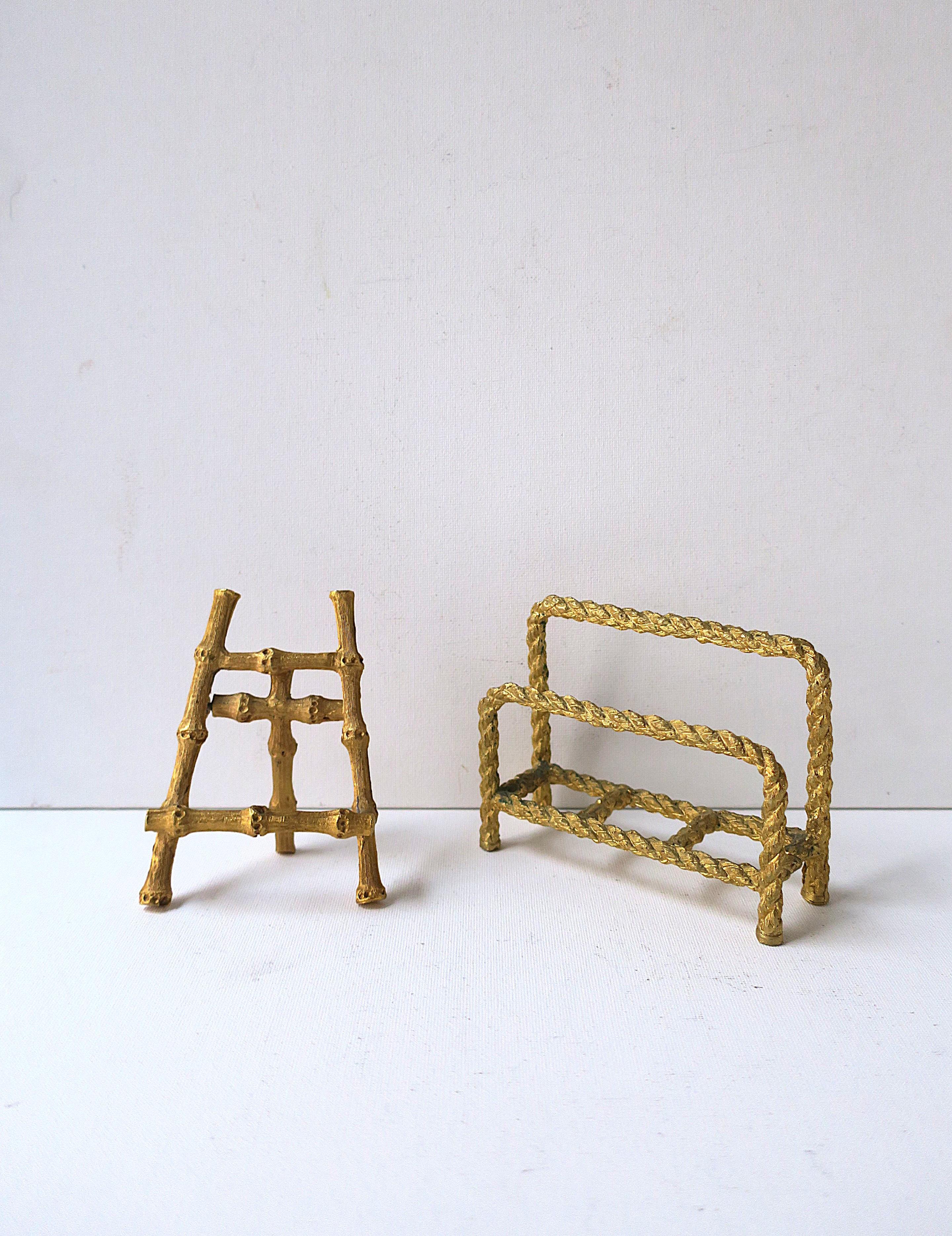 Gold Gilt Bamboo Easel, Small 5