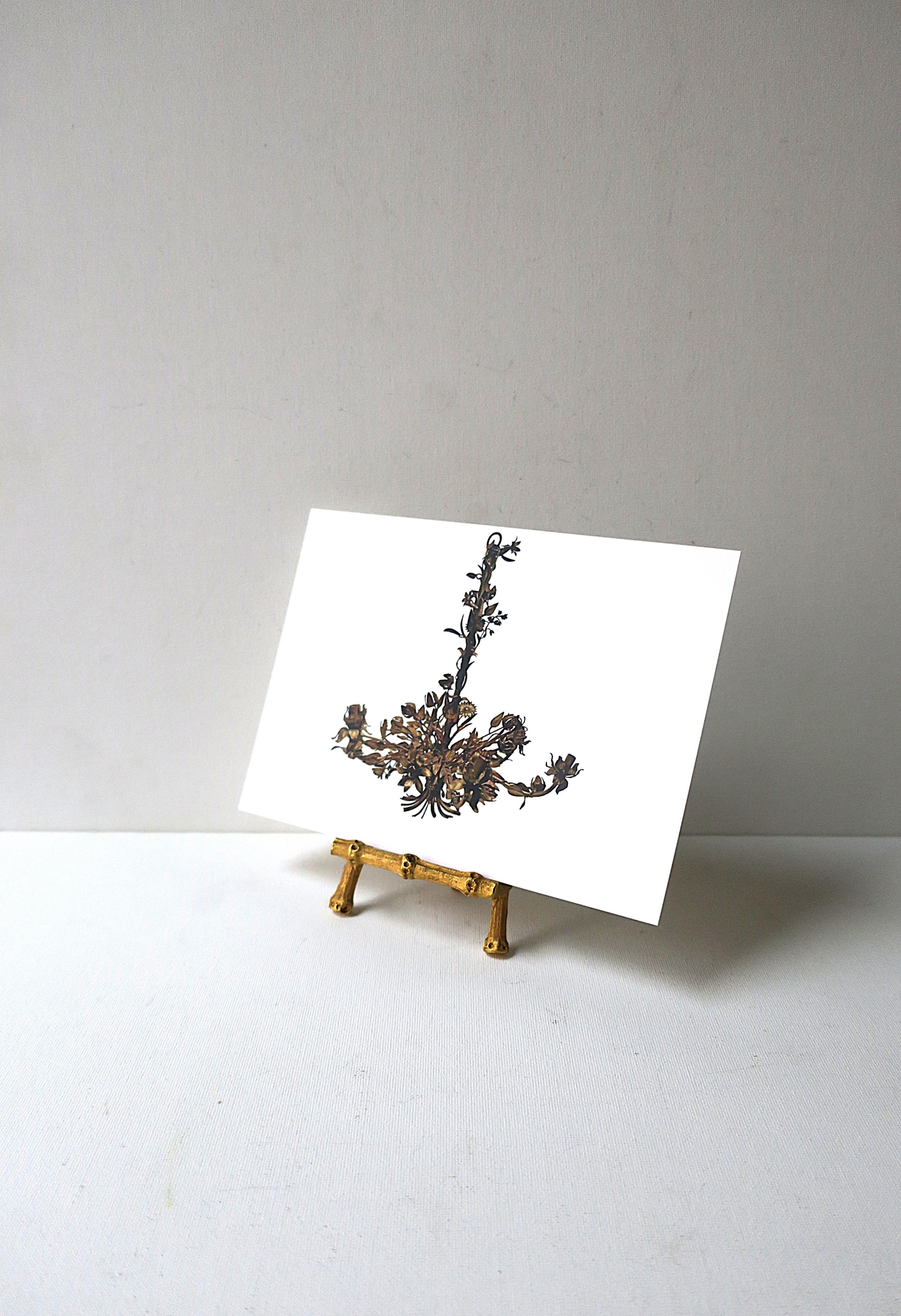 Gold Gilt Bamboo Easel, Small 3
