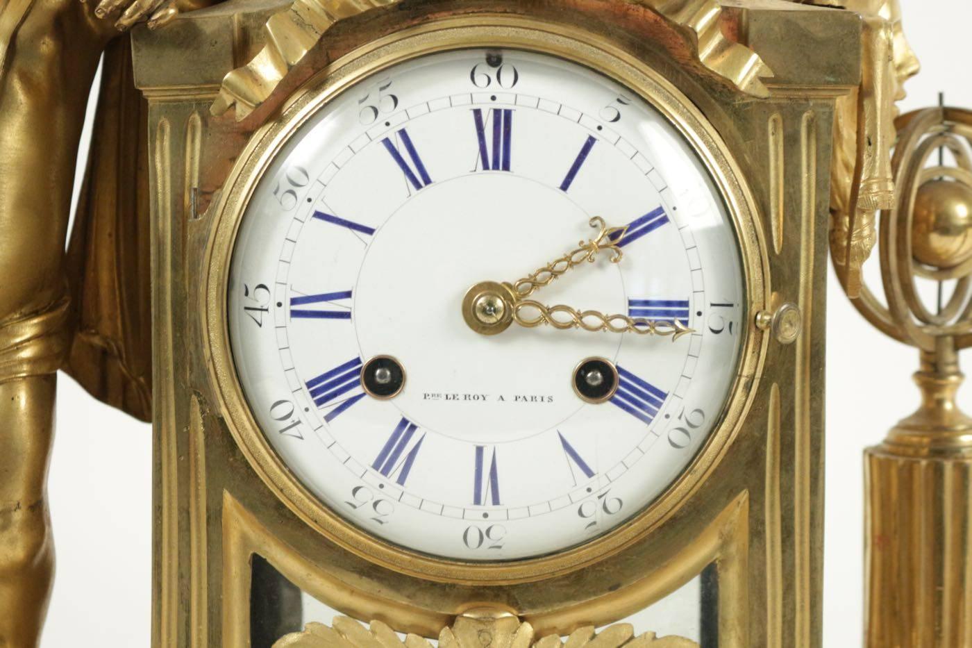 Louis XV Gold Gilt Bronze Clock from the 18th Century