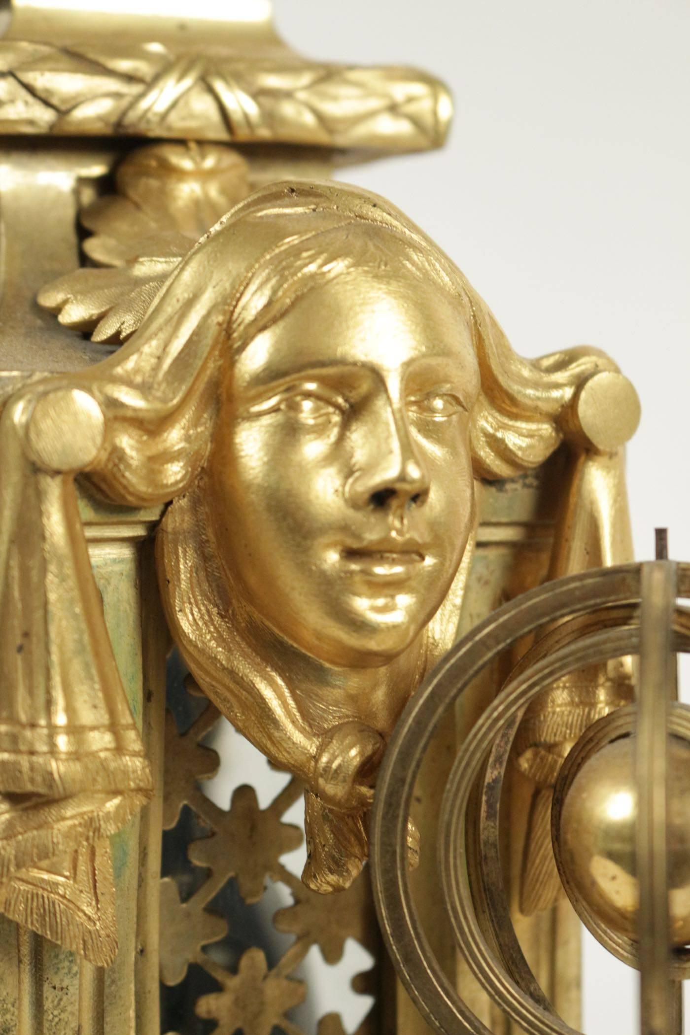Gold Gilt Bronze Clock from the 18th Century 2