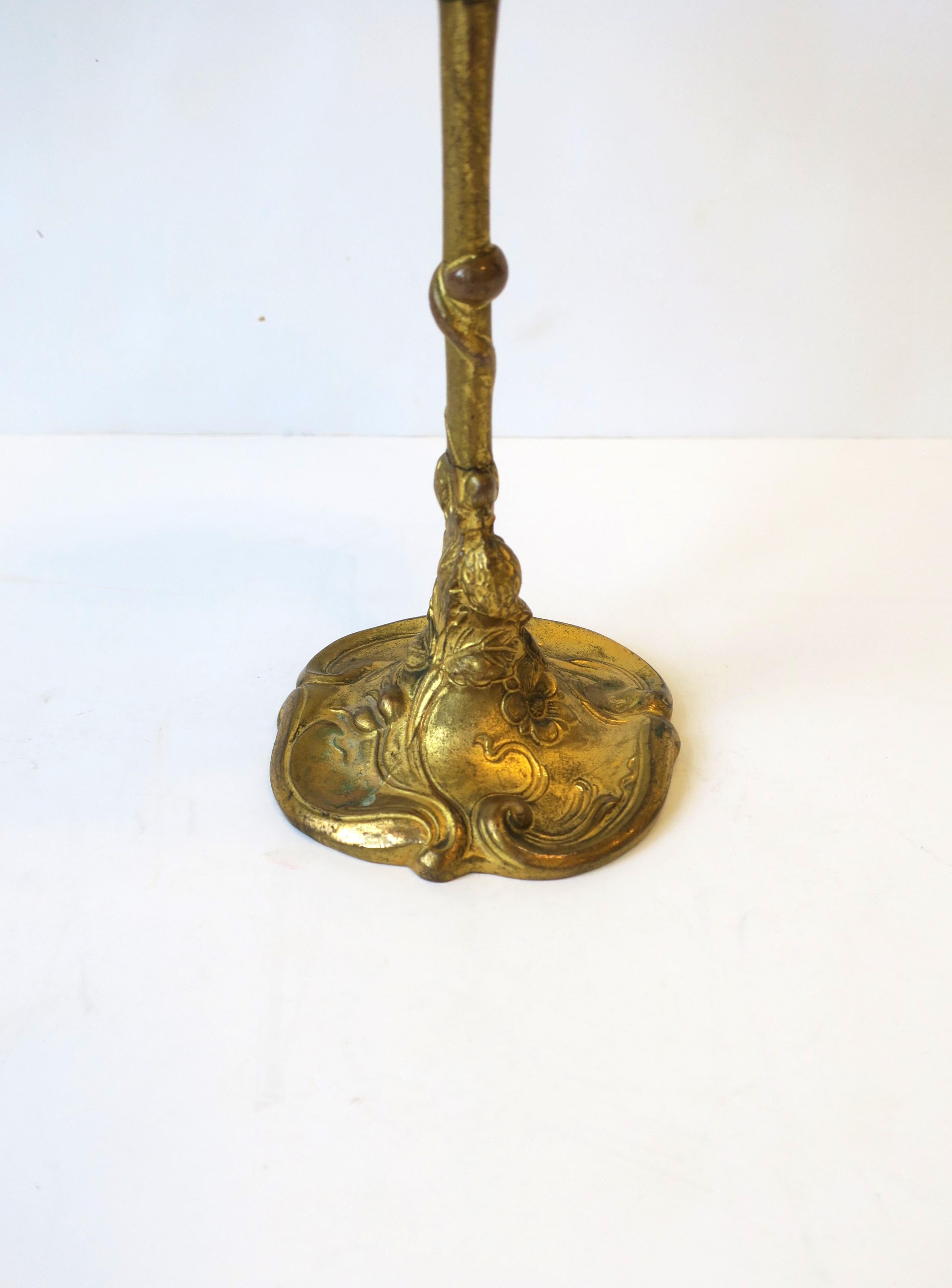 Gold Gilt Bronze Compote Tazza in the Art Nouveau Style For Sale 3