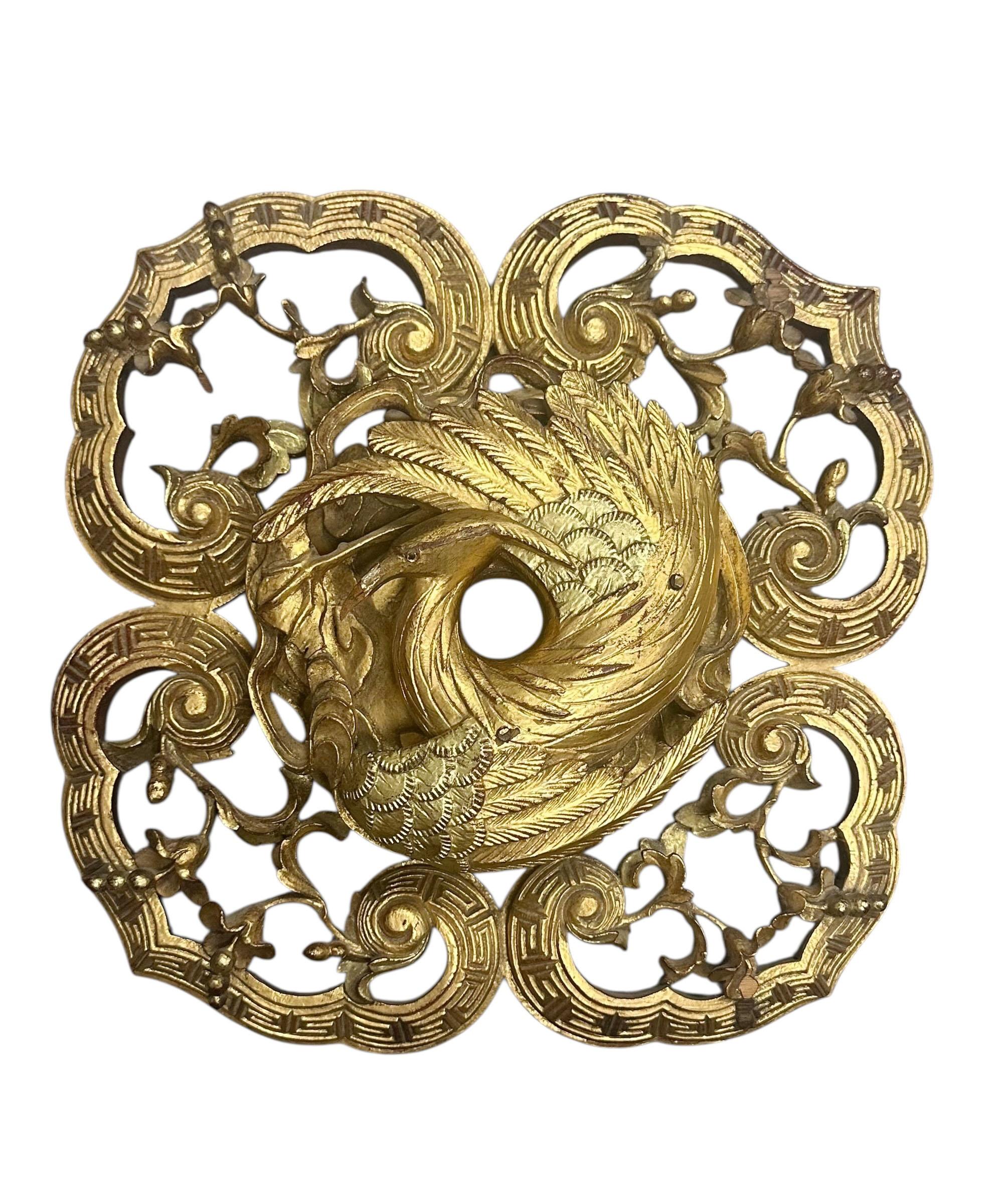 Late 18th Century Gold Gilt Chinese Fragment For Sale