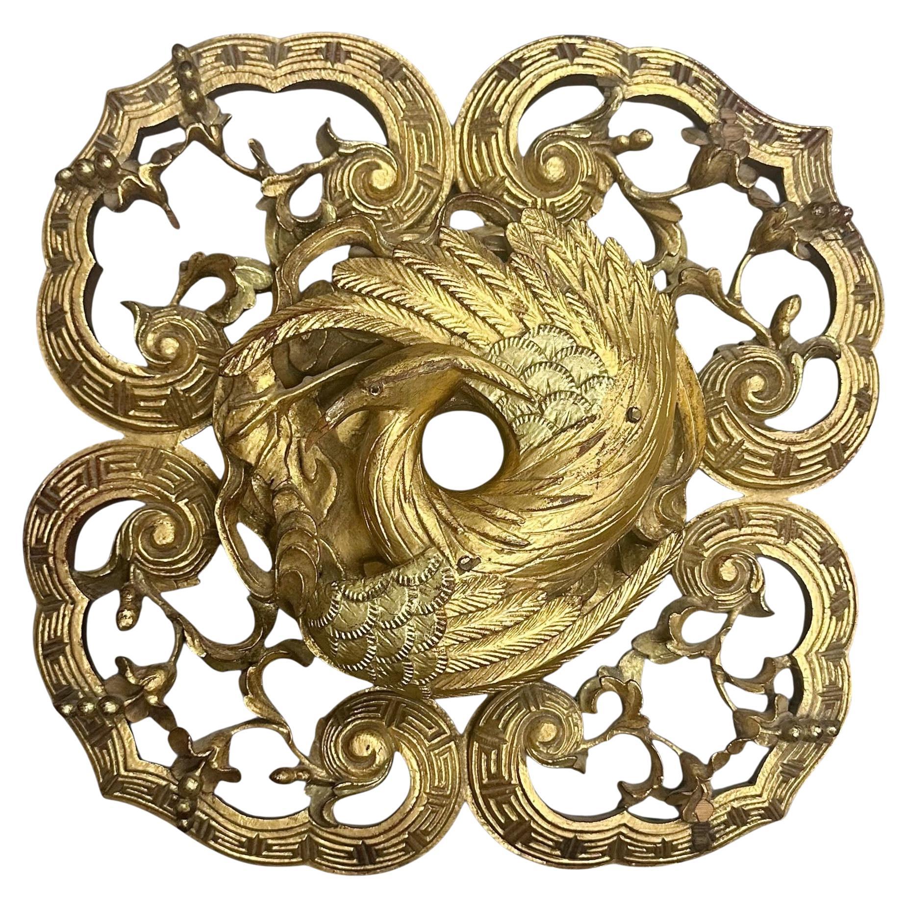 Gold Gilt Chinese Fragment For Sale