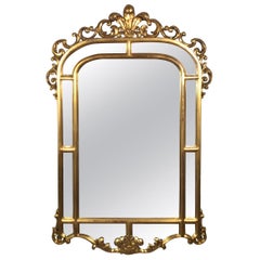 Gold Gilt French Style Mirror in Original Condition, circa 1890s