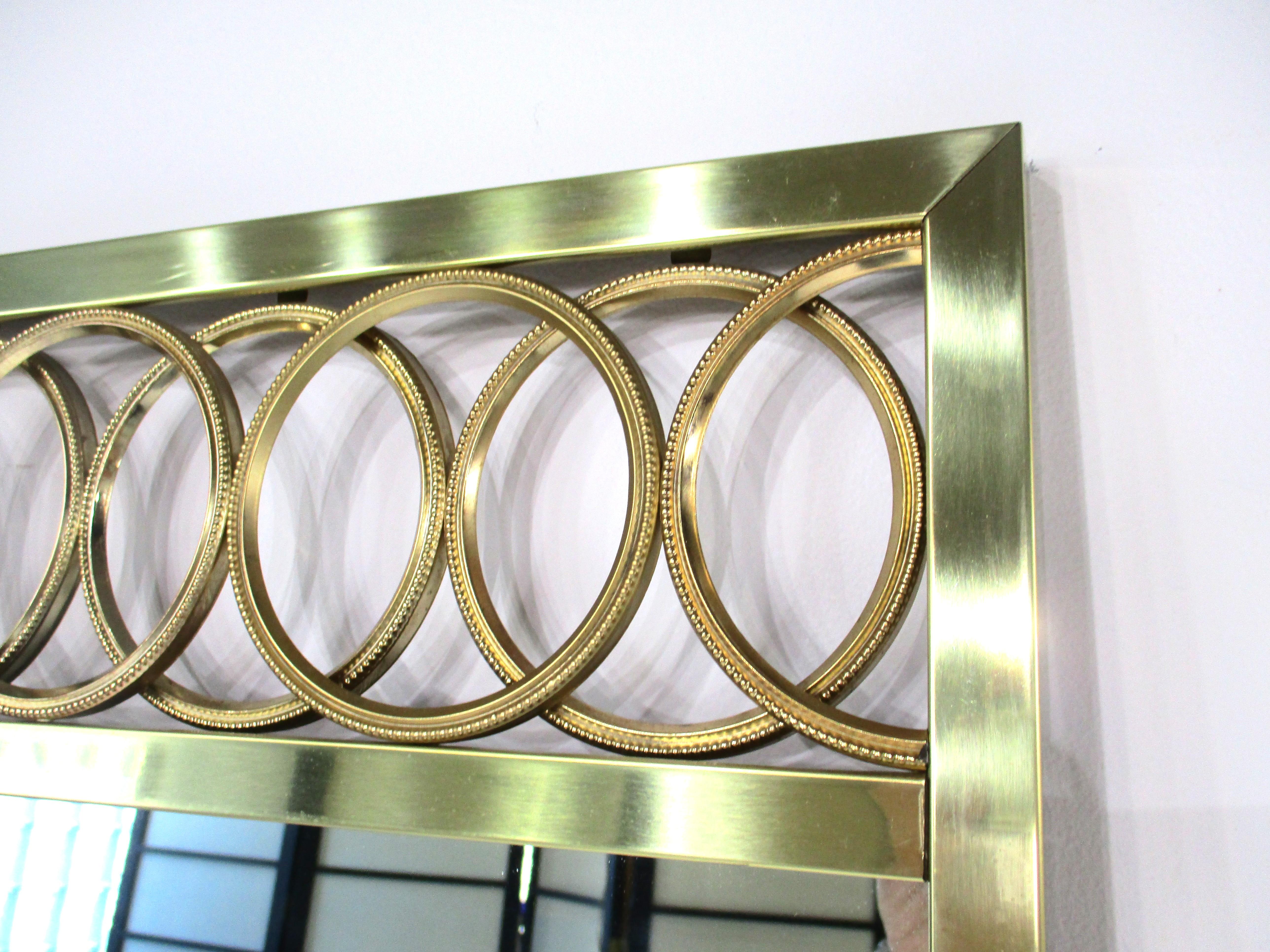 20th Century Gold Gilt Mid Century LaBarge styled Sculptural Mirror and Hanging Console