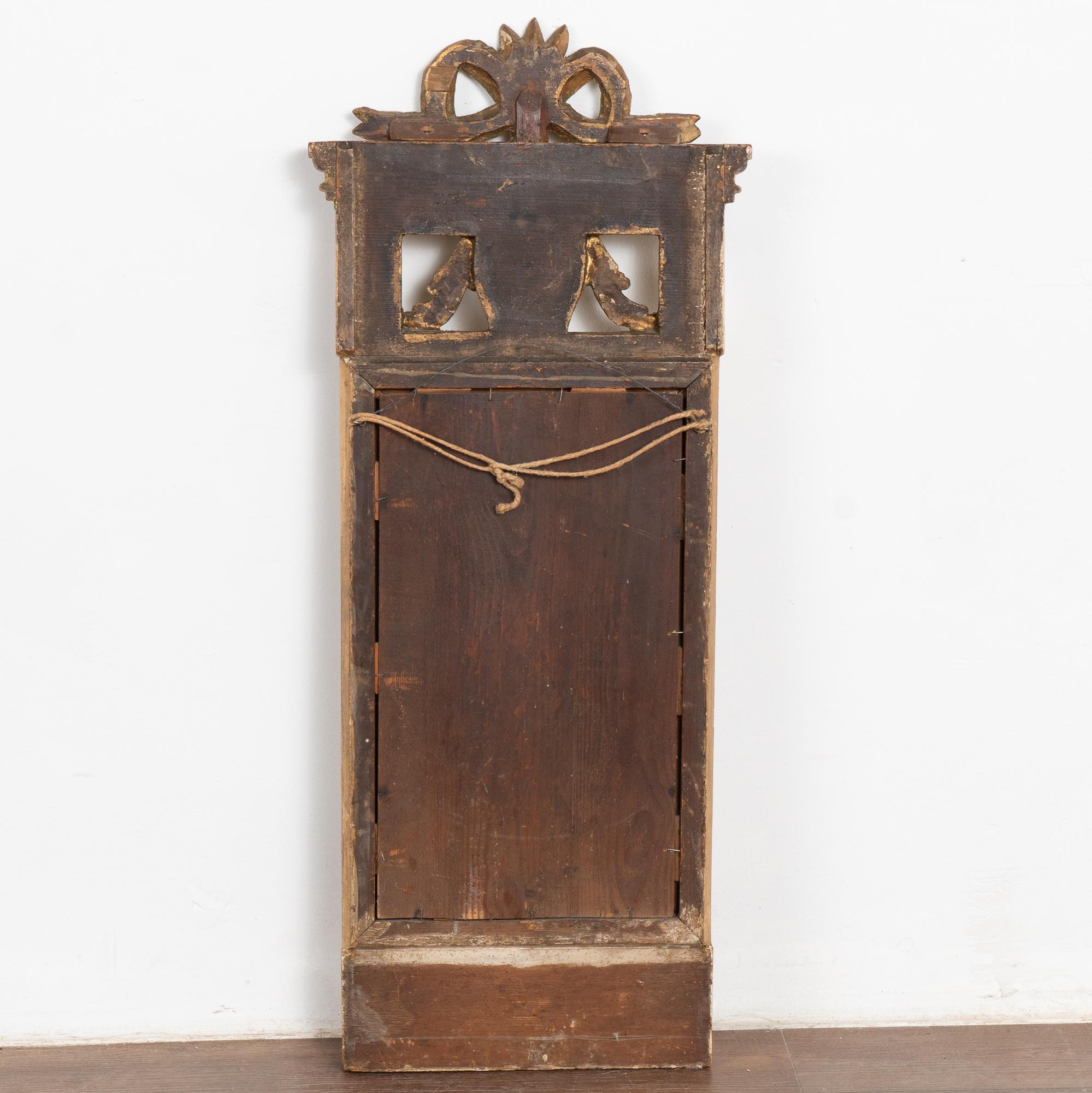 Miroir Trumeau suédois étroit, doré, vers 1790-1820 en vente 4