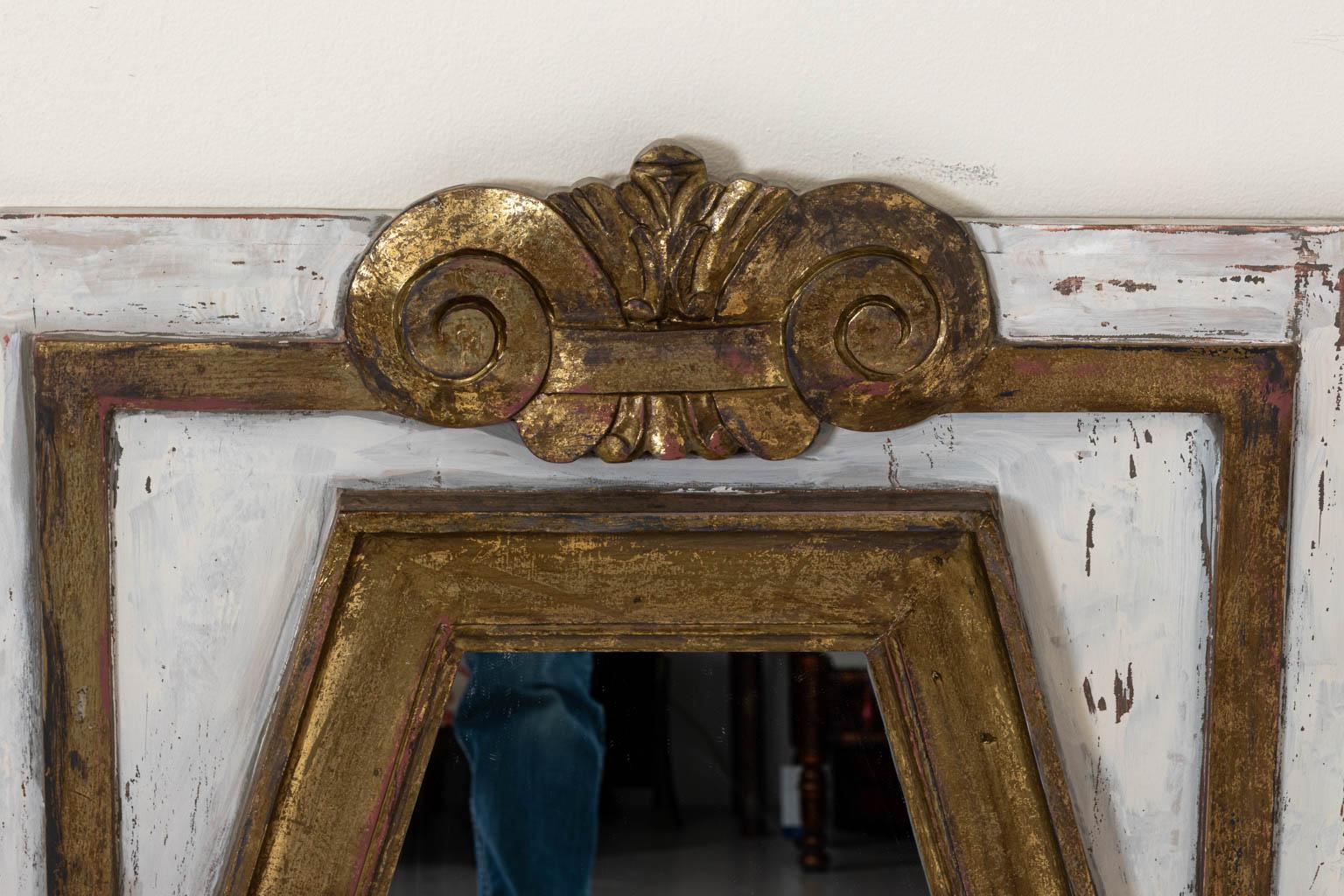 Gold Gilt Rectangular Mirror by Bob Christian In Good Condition In Stamford, CT